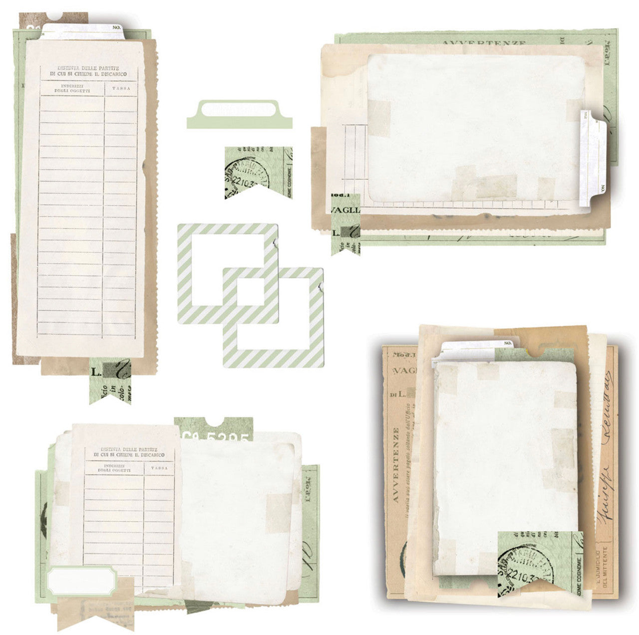 49 and Market Vintage Artistry Sage Collage Stack